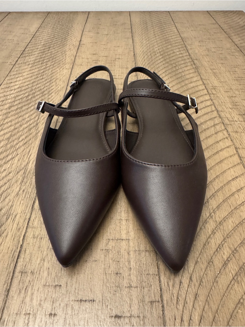 Abercrombie sling back flats
